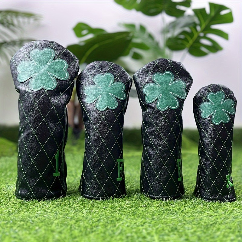 Headcover Driver - 1 ชิ้น 3 ชิ้น ปลอกหุ้มหัวไม้กอล์ฟ, ปลอกหุ้มหัวไม้ไดรเวอร์แฟร์เวย์ไฮบริด,