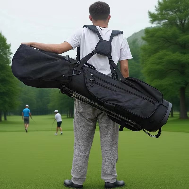 Golf Bag Stand Cart - ถุงกอล์ฟแบบพกพา ถุงกอล์ฟ ผ้าคลุมกันฝน กันฝุ่น ฮูดกันฝน คลับตัวป้องกัน