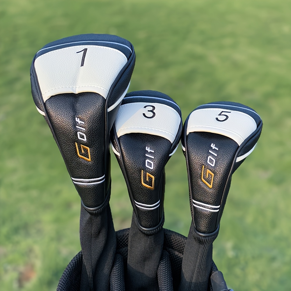 Headcover Driver - 1 ชิ้น/3 ชิ้น ปลอกหุ้มหัวไม้กอล์ฟ - ปลอกหุ้มหัวไม้ไดรเวอร์,