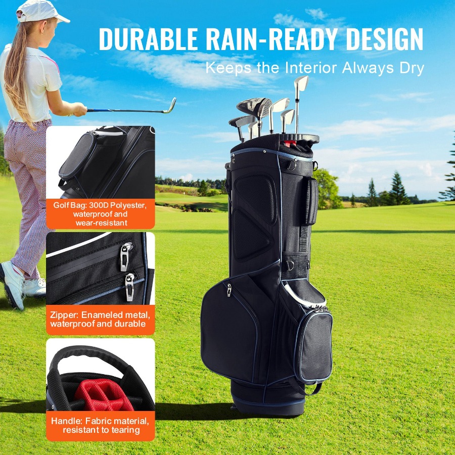 กระเป๋ากอล์ฟแบบมีขาตั้งพร้อมช่ - Golf Bag Stand Cart บทวิจารณ์และราคา