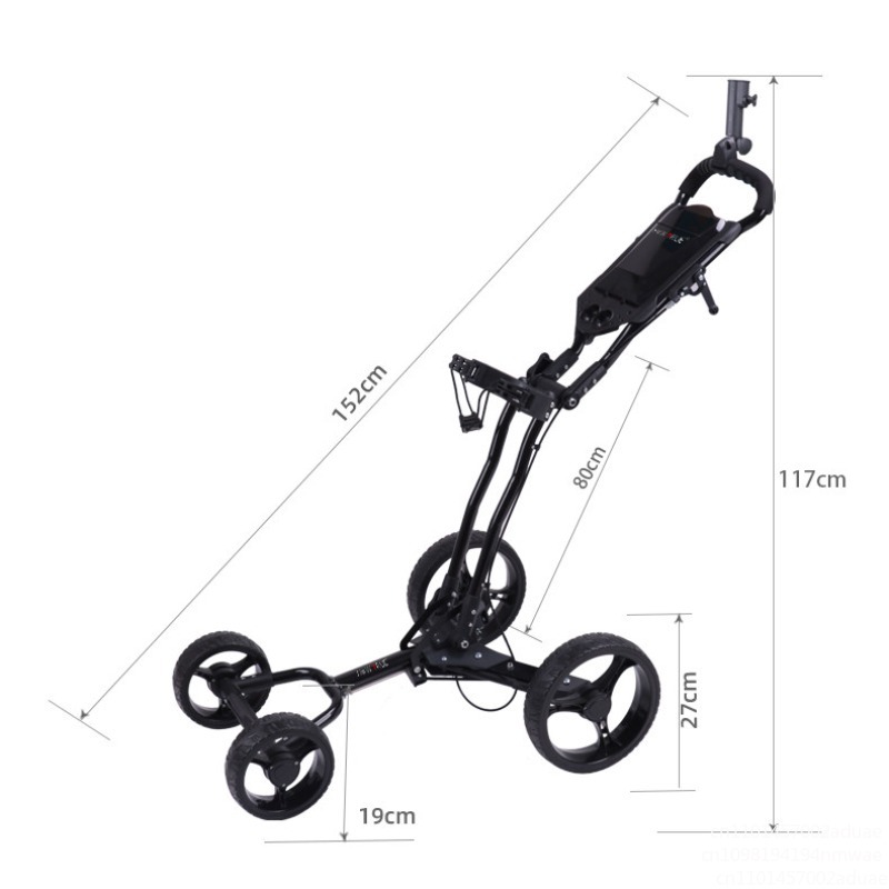 รถเข็นกอล์ฟแบบพับได้ 3 ล้อ พร้ - Golf Bag Stand Cart บทวิจารณ์และราคา