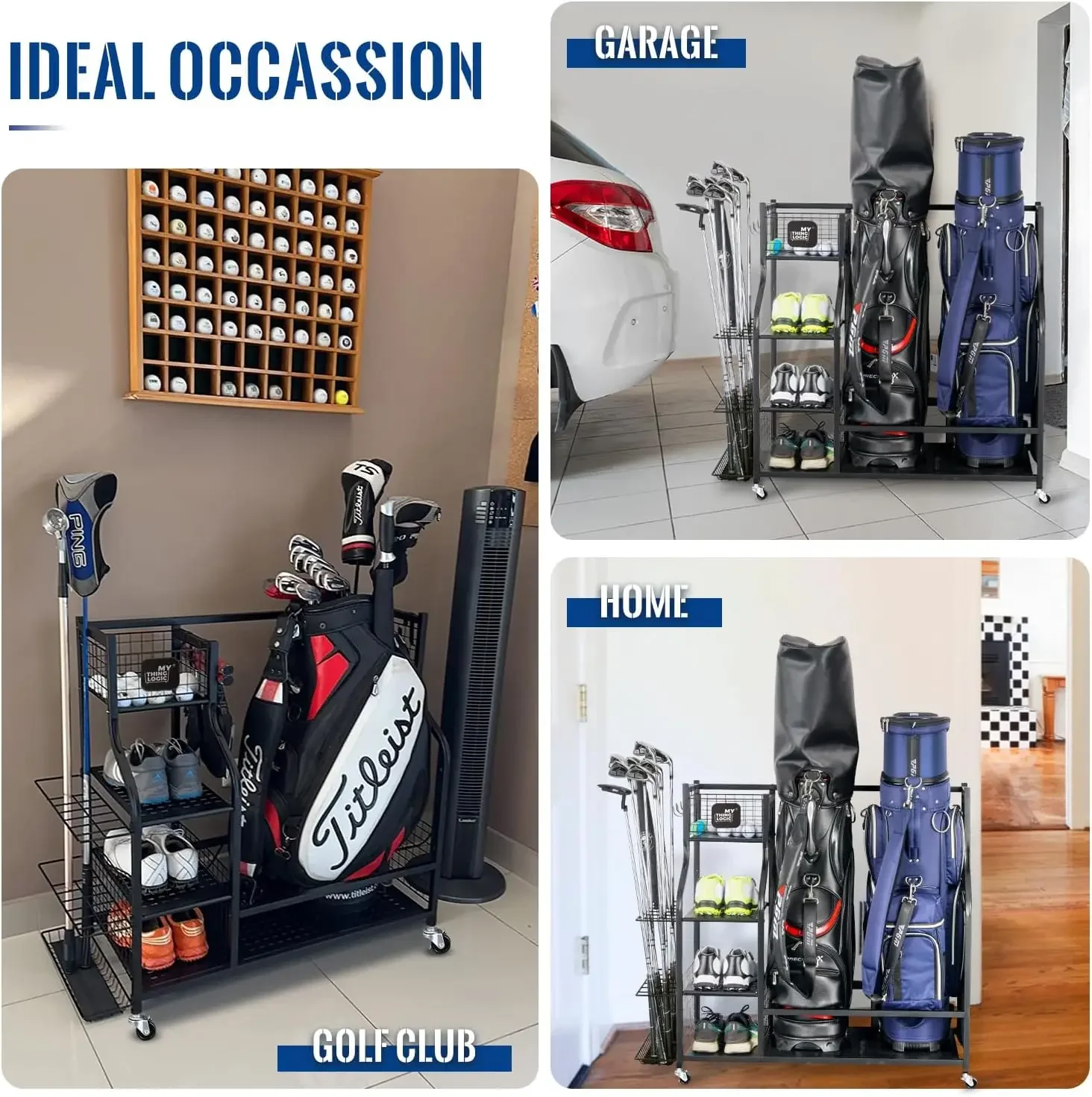 ที่เก็บอุปกรณ์กอล์ฟในโรงรถ, แท - Golf Equipment Garage Storage บทวิจารณ์และราคา