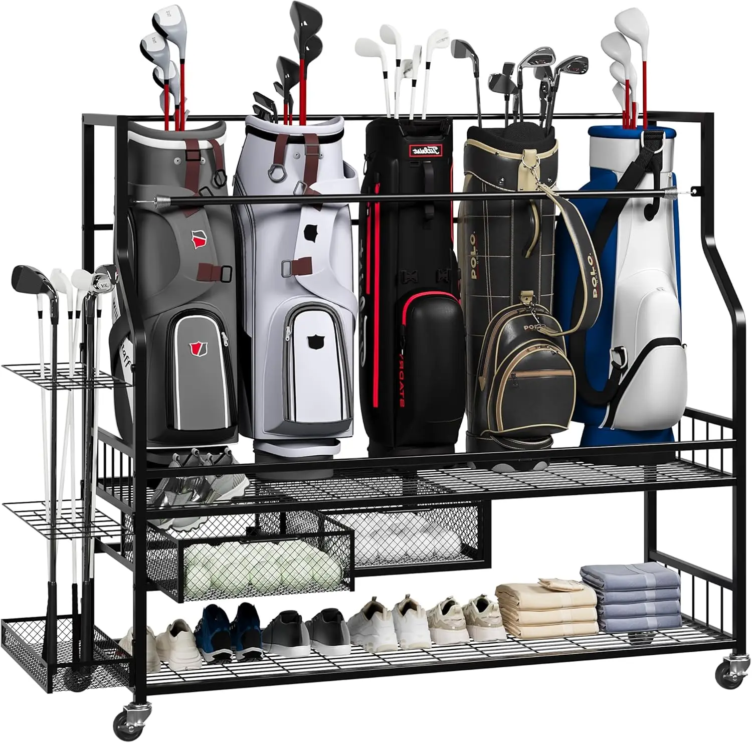 ชั้นวางเก็บถุงกอล์ฟอเนกประสงค์ - Golf Equipment Garage Storage บทวิจารณ์และราคา