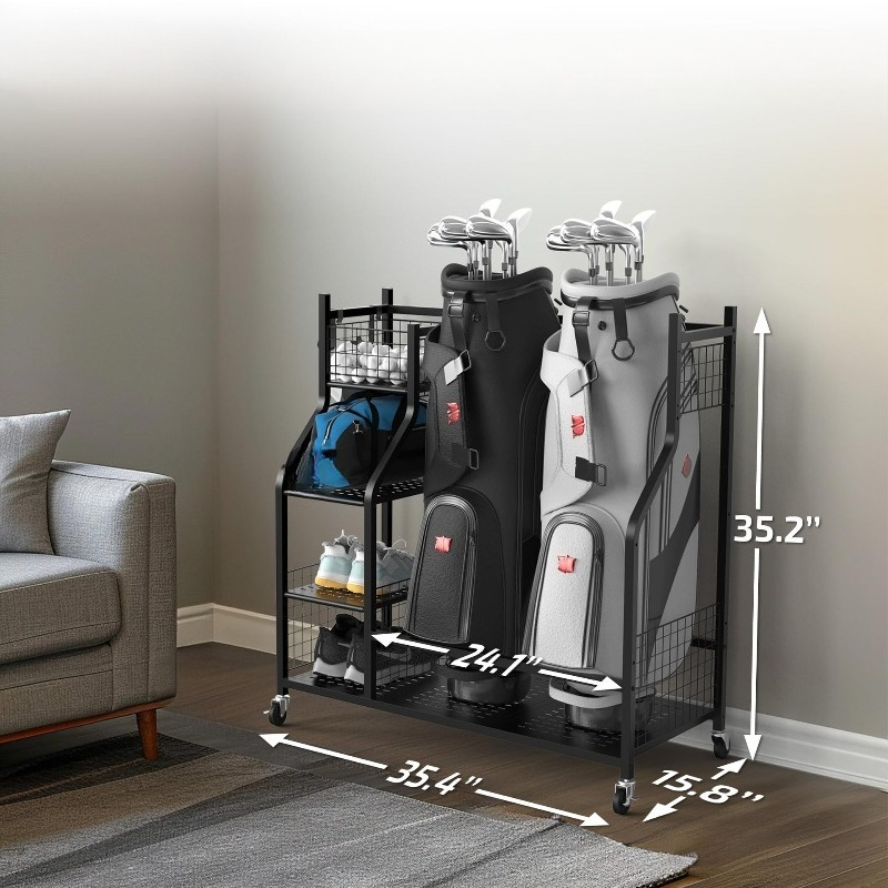 ชั้นวางถุงกอล์ฟ, แท่นโชว์ไม้กอ - Golf Equipment Garage Storage บทวิจารณ์และราคา