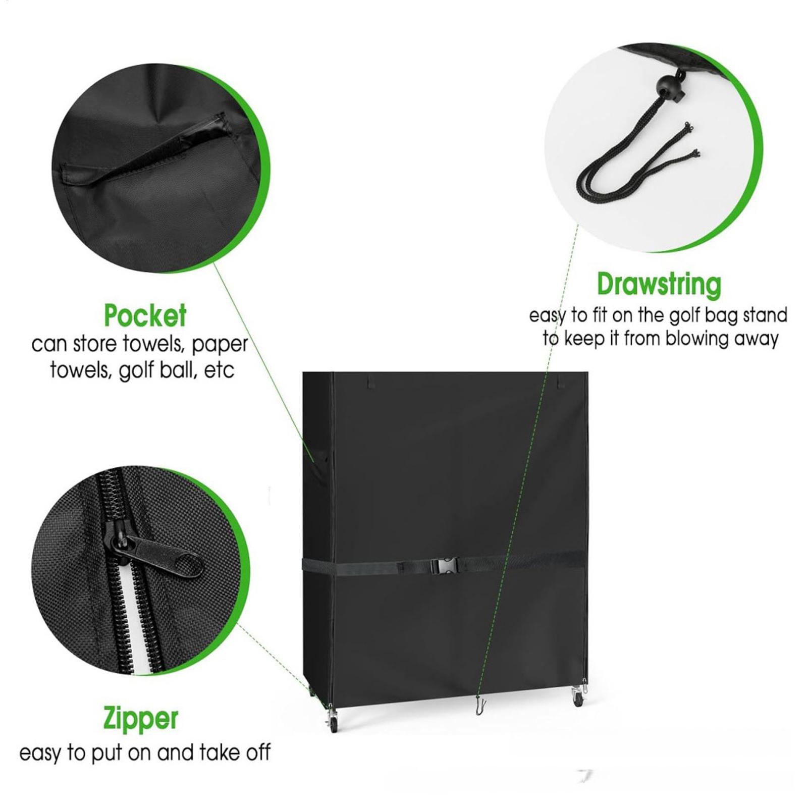 ผ้าคลุมขาตั้งถุงกอล์ฟ ผ้าคลุมก - Golf Equipment Garage Storage บทวิจารณ์และราคา