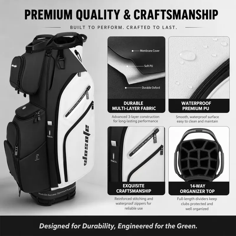 กระเป๋ากอล์ฟ Wosofe 14 ช่อง วั - Golf Bag Stand Cart บทวิจารณ์และราคา