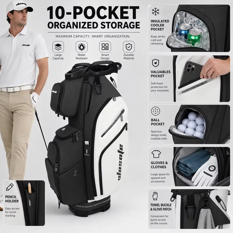 กระเป๋ากอล์ฟ Wosofe 14 ช่อง วั - Golf Bag Stand Cart บทวิจารณ์และราคา